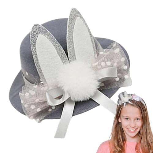 Ostern Haarschleife Clips,Osterhase Haarspange | Hasenohren Zylinder Haarspangen Haarspangen | Partyzubehör Osterdekoration für Kinder Erwachsene Kinder Mädchen von Generisch