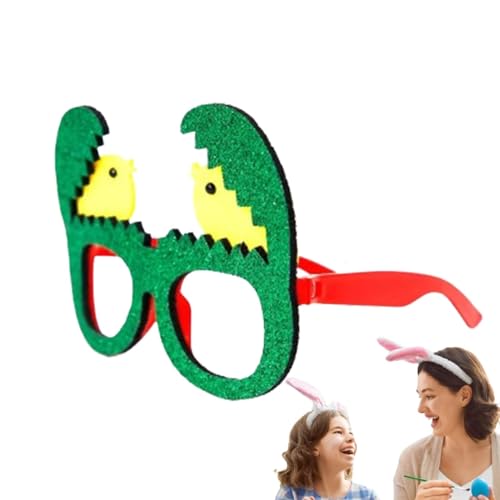 Osterparty-Dekoration, Hasenohren, Kükeneier, Gläser - Tragbare Partygeschenke,Osterbrille, leichtes Osterzubehör in lebendigen Farben für die Osterparty Osterparty-Dekoration, Hasenohren, Kükeneier, Gläser - Tragbare Partygeschenke,Osterbrille, leichtes Osterzubehör in lebendigen Farben für die Osterparty von Generisch