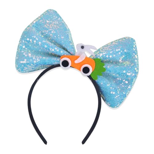 Osterschleifen-Stirnband | Festival Ostern Glänzende Paillettenschleife Kopfschmuck - Partyzubehör Stilvolle Fotografie Prop für Erwachsene Frauen Teenager Mädchen von Generisch