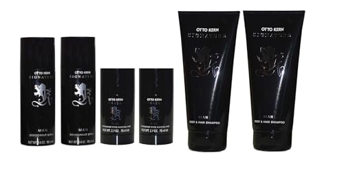 Otto Kern Signature Man 3 teiliges Pflegeset, bestehend aus: 2 x Hair & Body Shampoo 200 ml + 2 x Deodorant Spray 150 ml + 2 x Deodorant Stick 75 ml von Generisch