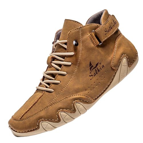 Outdoor Schuhe Damen Damen Herren Unisex Alpaca - Ergonomischer Wasserdichter Barfußschuhe Schmerzlindernder Orthopädische Schuhe 003 Braun 47 EU von Generisch