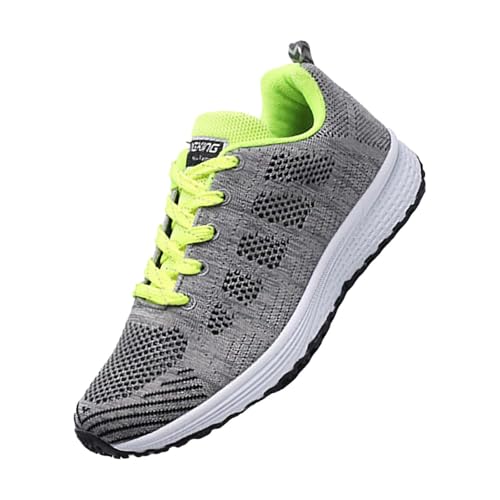 Outdoor Schuhe Damen Orthopädische Schuhe Damen Leicht Breite Füße Ergonomische Mesh-Obermaterial Arch Support Walkingschuhe Atmungsaktive Mesh Fussbett Memory Schaum Wanderschuhe Grün 39 von Generisch