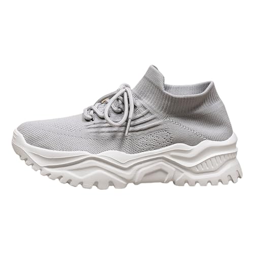 Outdoor Schuhe Damen Sommer Modische Sockenschuhe Mesh-Tennis-Sneaker Ultra-Bequeme Atmungsaktive Wanderschuhe Orthofit Komfortschuhe Ergonomische Schrnerzlindernde Bequemschuhe Leicht Weich Wolken von Generisch