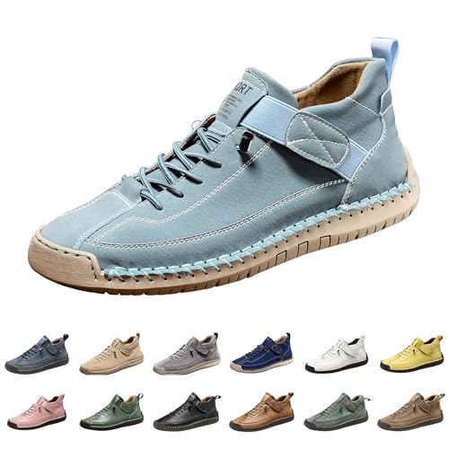Outdoorschuhe Herren Wasserdichter Barfuss Schuhe Ergonomischer Wasserdichter & Schmerzlindernder Leder-Barfußschuh Flach rutschfest Barfußschuhe Hausschuhe Herren von Generisch