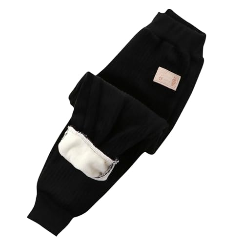 Generisch Thermoleggings Jungen Leggings Baumwolle Hosen Kinder Thermohose Gefütterte Hose Jogginghose Thermounterwäsche Sweathose Sporthose Freizeithose Trainingshose Schwarz, 4 Jahre von Generisch