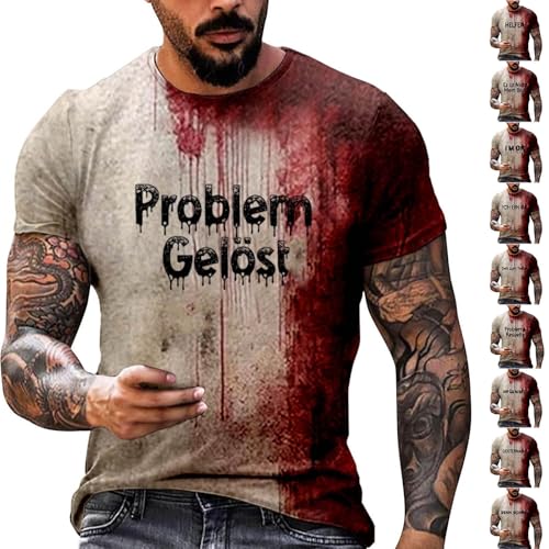 Oversized Tshirt Herren Halloween T-Shirt Herren Oberteile Hemd Entsetzen Blutig Bedruckt Kurzarm Top ÜbergrößeBlutspritzer Muster Casual Rundhalsausschnitt Hot Rosa XXL Oversized Tshirt Herren Halloween T-Shirt Herren Oberteile Hemd Entsetzen Blutig Bedruckt Kurzarm Top ÜbergrößeBlutspritzer Muster Casual Rundhalsausschnitt Hot Rosa XXL von Generisch