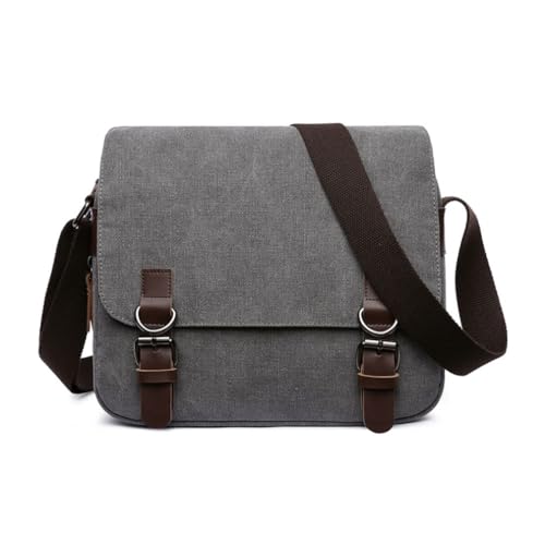 Oxford Messenger Bag für Herren, Multi-Pocket-Umhängetasche mit wasserdichtem Design, leichte Crossbody-Tasche für Business, Pendeln, Reisen und den täglichen Gebrauch, robuste Stoffkonstruktion, Grau Oxford Messenger Bag für Herren, Multi-Pocket-Umhängetasche mit wasserdichtem Design, leichte Crossbody-Tasche für Business, Pendeln, Reisen und den täglichen Gebrauch, robuste Stoffkonstruktion, Grau von Generisch