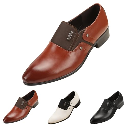 Oxford-Schuhe für Herren, klassischer Derby, spitzer Zehenbereich, PU-Lederschuh, Herren, Business, formelle Schuhe, Slipper, Loafers zum Fahren und Spazierengehen, für Business, Party und Hochzeit Oxford-Schuhe für Herren, klassischer Derby, spitzer Zehenbereich, PU-Lederschuh, Herren, Business, formelle Schuhe, Slipper, Loafers zum Fahren und Spazierengehen, für Business, Party und Hochzeit von Generisch