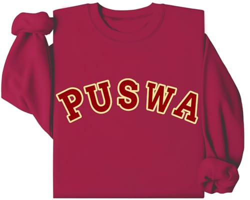 PUSWA Sweatshirt, PUSWA Shirt, Lettring PUSWA Sweatshirt, claret, S PUSWA Sweatshirt, PUSWA Shirt, Lettring PUSWA Sweatshirt, claret, S von Generisch