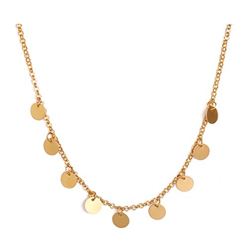 Pailletten-Choker-Halskette, Quaste, Halsreif, Halskette, Schmuckkette, Schlüsselbein-Halskette für Damen, sehr von Generisch