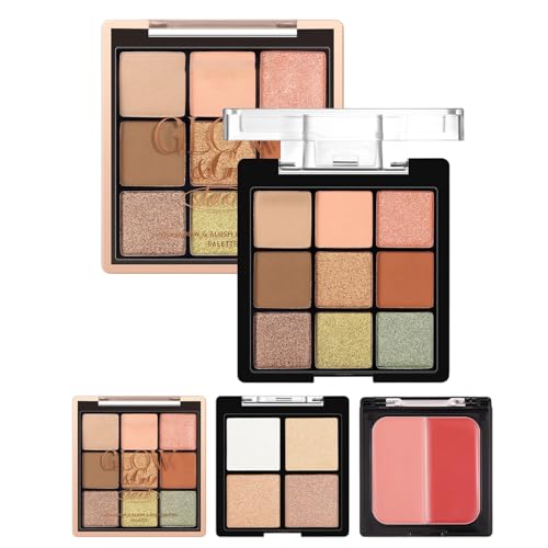 Palette & Rouge | Frauen Highlighter Lidschatten | Matte und Farbverlauf Kosmetik für reife Haut Romantischer Abend Reisen Fotos von Generisch