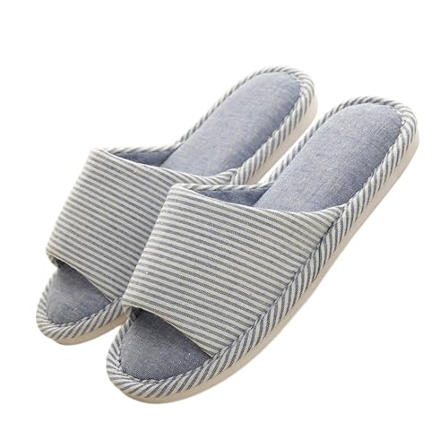 Pantoffeln Damen Frauen Bequeme Filzpantoffeln Unisex Winter Hausschuhe Warm Filzhausschuhe Slippers Plüsch Filz Gästepantoffeln Pantoletten Blau 35 von Generisch