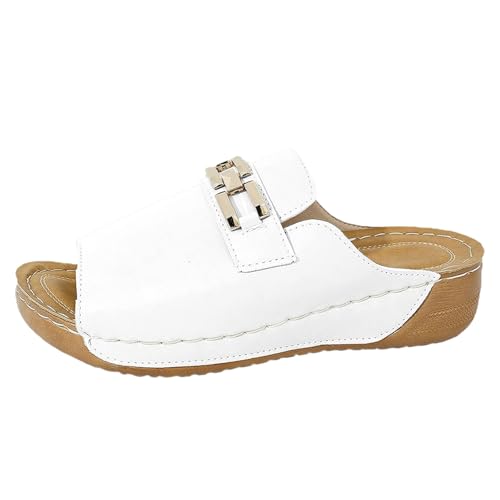Pantoffeln Damen Sommer Strandsandalen Fischmaul Freizeitsandalen Dicker Sohle Sommersandale Bequem Keilsandalen Slip-On-Sicherheits Hausschuhe Stilvoll und Schön Flachesandalen Sommerstrand Sandals Pantoffeln Damen Sommer Strandsandalen Fischmaul Freizeitsandalen Dicker Sohle Sommersandale Bequem Keilsandalen Slip-On-Sicherheits Hausschuhe Stilvoll und Schön Flachesandalen Sommerstrand Sandals von Generisch