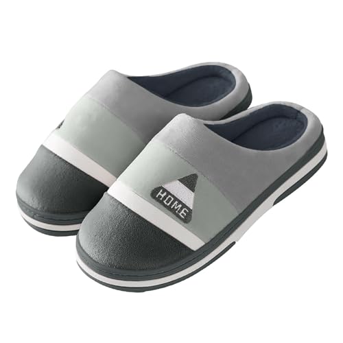 Pantoffeln Herren Wildleder,Hausschuhe Herren Filz Filzpantoffeln Fashion Pantoffeln Unisex Gästehausschuhe Warme Hauspantoffeln Weich Bequem Hausschlappen Flach Schlapfen Slip-On Slippers von Generisch