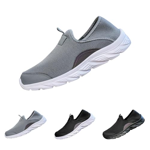 Pantoffeln Mesh Clogs Slip On Hausschuhe Herren Unisex Leichte Atmungsaktive Freizeitschuhe Hauspantoffeln rutschfest Gartenschuhe Orthopädische Gartenclogs Flache Sohle Slipper Strandschuhe von Generisch