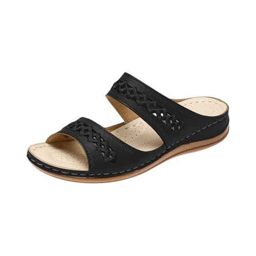 Pantoletten Damen Atmungsaktiv Hausschuhe Weiche Sohlen Flip Flops Peep Toe Schlappen Leicht Strandschuhe Breite Füße Slides Bequem Wanderschuhe Orthopädische Breite Füße Rutschfest Keilsandalen Pantoletten Damen Atmungsaktiv Hausschuhe Weiche Sohlen Flip Flops Peep Toe Schlappen Leicht Strandschuhe Breite Füße Slides Bequem Wanderschuhe Orthopädische Breite Füße Rutschfest Keilsandalen von Generisch