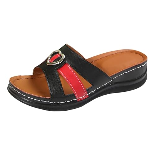 Pantoletten Damen Bequeme Pantoffeln Leichte Flip Flops Lässige Strandschuhe Weichen Sohlen Hausschuhe Peep Toe Trekkingschuhe Atmungsaktive Keilabsatz Schlappen Orthopädische Elegant Wanderschuhe Pantoletten Damen Bequeme Pantoffeln Leichte Flip Flops Lässige Strandschuhe Weichen Sohlen Hausschuhe Peep Toe Trekkingschuhe Atmungsaktive Keilabsatz Schlappen Orthopädische Elegant Wanderschuhe von Generisch