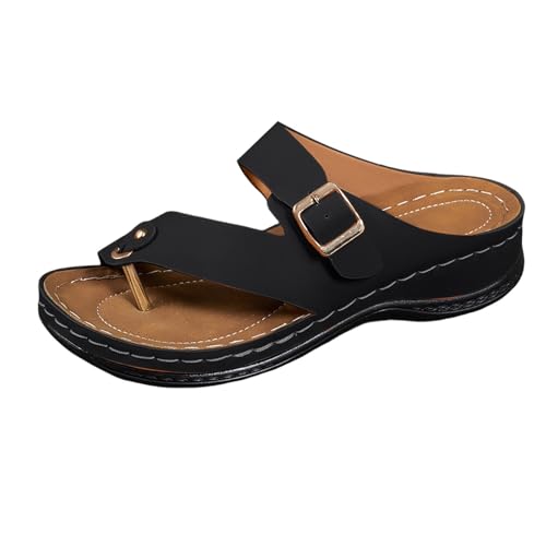 Pantoletten Damen Elegant Flip Flops Big Toe Zehentrenner Hausschlappen Freizeit Hausschuhe Retro Strandschuhe Orthopädische Schlappen Atmungsaktiv Latschen Leicht Rutschfeste Keilabsatz Wanderschuhe Pantoletten Damen Elegant Flip Flops Big Toe Zehentrenner Hausschlappen Freizeit Hausschuhe Retro Strandschuhe Orthopädische Schlappen Atmungsaktiv Latschen Leicht Rutschfeste Keilabsatz Wanderschuhe von Generisch