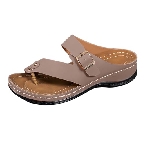 Pantoletten Damen Elegant Flip Flops Big Toe Zehentrenner Hausschlappen Freizeit Hausschuhe Retro Strandschuhe Orthopädische Schlappen Atmungsaktiv Latschen Leicht Rutschfeste Keilabsatz Wanderschuhe Pantoletten Damen Elegant Flip Flops Big Toe Zehentrenner Hausschlappen Freizeit Hausschuhe Retro Strandschuhe Orthopädische Schlappen Atmungsaktiv Latschen Leicht Rutschfeste Keilabsatz Wanderschuhe von Generisch