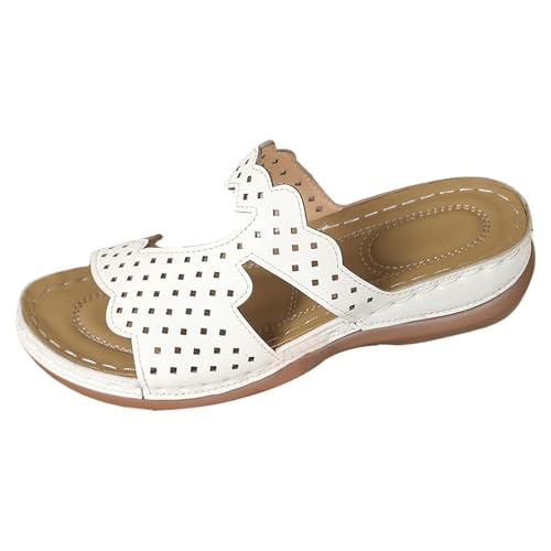 Pantoletten Damen Hohl Latschen Mode Retro Flip Flops Breite Füße Keilabsatz Slipper Elegant Hausschlappen Lässige Trekkingschuhe Leichte Strandschuhe Wedge Wanderschuhe Atmungsaktive Pantoffeln Pantoletten Damen Hohl Latschen Mode Retro Flip Flops Breite Füße Keilabsatz Slipper Elegant Hausschlappen Lässige Trekkingschuhe Leichte Strandschuhe Wedge Wanderschuhe Atmungsaktive Pantoffeln von Generisch