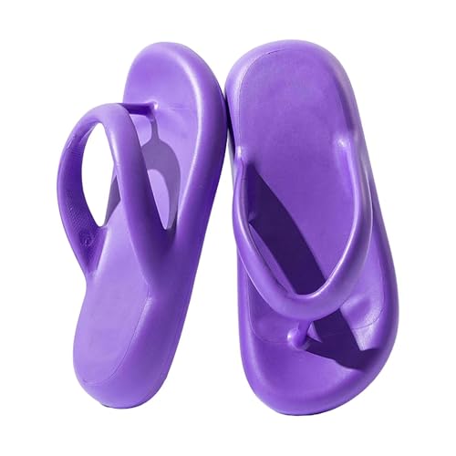 Pantoletten Damen Plateau Pink, Flip Flops Damen Schwarz Dicke Sohle rutschfest Badeschuhe Weich Hausschuhe Eva Gartenclogs Schnell Trocknend Strand Sandalen Wasserdicht Slippers Flache Flip Flop von Generisch