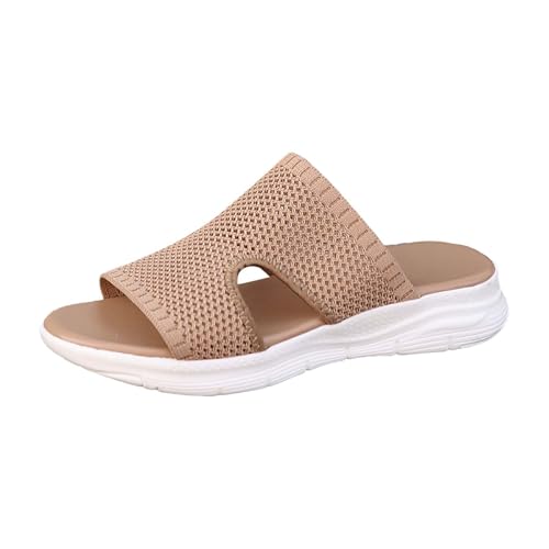 Pantoletten Damen Sommer Breite Füße Orthopädische Hausschuhe Bequeme Flach Sandaletten Leichte Barfuss Schuhe Mesh Weiche Sohle Casual Sport Sommerschuhe Peep Toe Leicht Wanderschuhe Pantoletten Damen Sommer Breite Füße Orthopädische Hausschuhe Bequeme Flach Sandaletten Leichte Barfuss Schuhe Mesh Weiche Sohle Casual Sport Sommerschuhe Peep Toe Leicht Wanderschuhe von Generisch