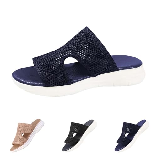 Pantoletten Damen Sommer Breite Füße Slipper Orthopädische Hausschuhe Bequeme Flach Sandalen Leichte Barfuss Schuhe Mesh Weiche Sohle Casual Sport Sommerschuhe Peep Toe Leicht Wanderschuhe Pantoletten Damen Sommer Breite Füße Slipper Orthopädische Hausschuhe Bequeme Flach Sandalen Leichte Barfuss Schuhe Mesh Weiche Sohle Casual Sport Sommerschuhe Peep Toe Leicht Wanderschuhe von Generisch