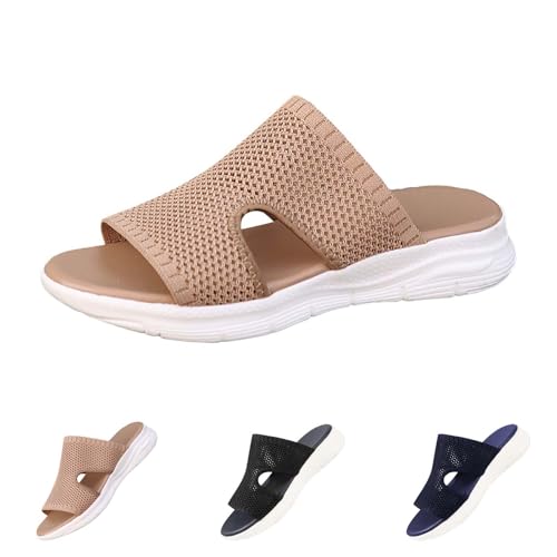 Pantoletten Damen Sommer Breite Füße Slipper Orthopädische Hausschuhe Bequeme Flach Sandalen Leichte Barfuss Schuhe Mesh Weiche Sohle Casual Sport Sommerschuhe Peep Toe Leicht Wanderschuhe Pantoletten Damen Sommer Breite Füße Slipper Orthopädische Hausschuhe Bequeme Flach Sandalen Leichte Barfuss Schuhe Mesh Weiche Sohle Casual Sport Sommerschuhe Peep Toe Leicht Wanderschuhe von Generisch