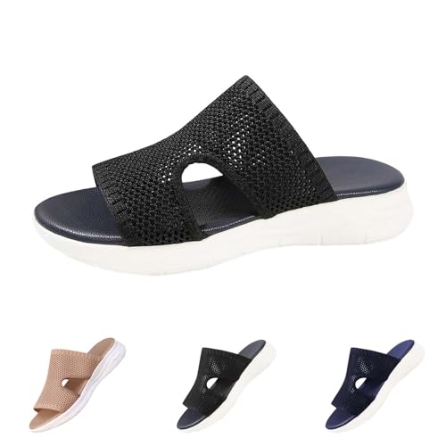 Pantoletten Damen Sommer Breite Füße Slipper Orthopädische Hausschuhe Bequeme Flach Sandalen Leichte Barfuss Schuhe Mesh Weiche Sohle Casual Sport Sommerschuhe Peep Toe Leicht Wanderschuhe Pantoletten Damen Sommer Breite Füße Slipper Orthopädische Hausschuhe Bequeme Flach Sandalen Leichte Barfuss Schuhe Mesh Weiche Sohle Casual Sport Sommerschuhe Peep Toe Leicht Wanderschuhe von Generisch
