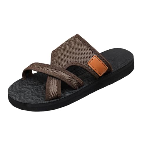 Pantoletten Herren, Sandalen Damen Winter Schlappen Mesh Bequem Leicht Winterschuhe rutschfest Flache Badelatschen Gummisohlen Slippers Slides Breite Füße Flip Flops Weichen Sohle Strandschuhe 1 von Generisch