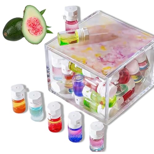 Parfüm & Haaröl 2-in-1-Avocado & Kamelie Pflege für krauses, Mini-Haarparfümöl für Frauen, Haarparfüm-Öl-Set für die Wiederherstellung von trockenem, krausem und geschädigtem Haar (40pcs) von Generisch