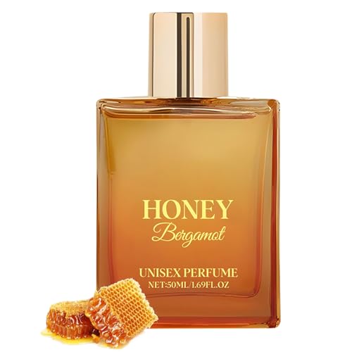 Parfumspray - 50 Ml Honig Bergamotte Unisex Parfüm | Körperduft Nebel Mit Lang Anhaltender Duft | Unisex Ideal Für Tägliche Verschlüsselungsgeschenke Erfrischende Männer Frauen Eleganter von Generisch