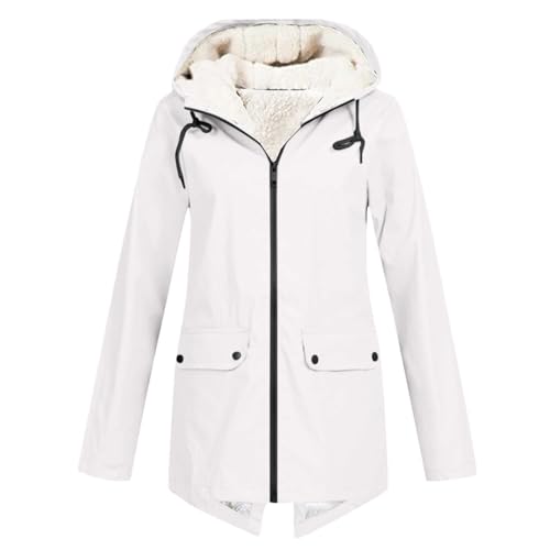 Parka Damen Winter Übergangsjacke Wasserdicht Schwarz Tailliert Winterjacke Lang Warm Gefüttert Damen Parka Winter Übergang Winterparka Damen Warm Funktionsjacke Damen 3 In 1 Winddicht von Generisch