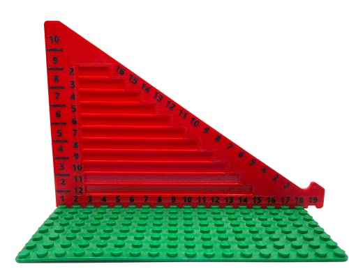 Passend für Lego, Klemmbausteine, Bauklötze, Bausteine, Designer Tool, Bauhilfe, Moc-BAU, Geodreieck, Kindermesshilfe von Generisch