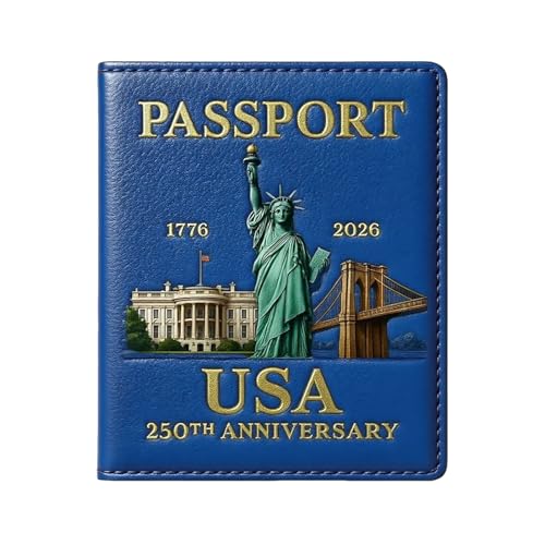 Passhalter - Dokumenthalter Brieftasche | Reisepässe Holler | Leder -Pasport -Brieftaschen Deckhülle | Family Vacation Flugzeug Kreuzfahrt Reisen esentials Accessoires Slim Cover für Männer Frauen von Generisch