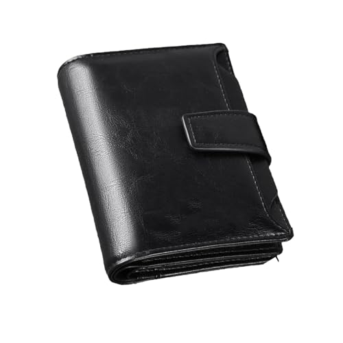 Peachloft Wallet,Peachloft Mens Wallet, Theft Coin Purse, Two-Fold Large Capacity, Card Holder Anti-Theft Wallets for Men (Black) von Generisch