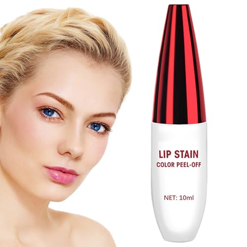 Peel Off Lippenfarbe,Langanhaltender Lip Gloss | Damen Lipliner Gloss Abziehbar - & Wasserdicht von Generisch