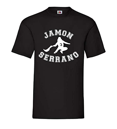 Pelota Champion Jamon Serrano Männer T-Shirt Schwarz XL von shirt84