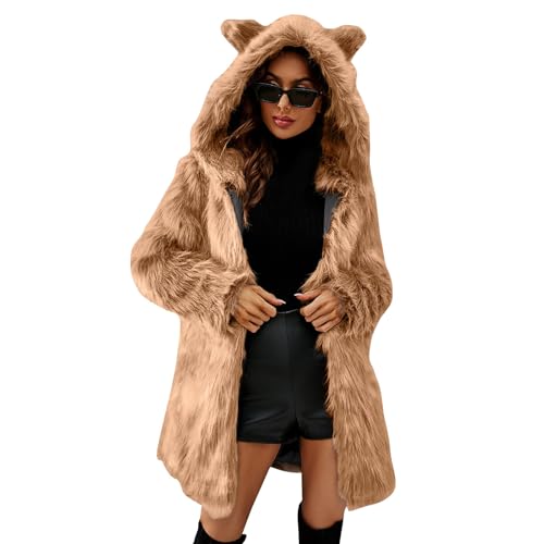 Pelzmantel Damen Mittellang Mantel Winterjacke Warm Fleecejacke Mit Kapuze Katze Ohr Kunstpelz Felljacke Mode Wintermantel Frauen Elegant Faux Pelz Jacke Pelzjacke Dicke Flauschig Fellmantel Pelzmantel Damen Mittellang Mantel Winterjacke Warm Fleecejacke Mit Kapuze Katze Ohr Kunstpelz Felljacke Mode Wintermantel Frauen Elegant Faux Pelz Jacke Pelzjacke Dicke Flauschig Fellmantel von Generisch
