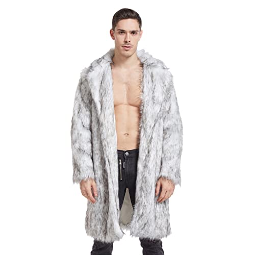 Pelzmantel Herren Lang Fellmantel Kunst Felljacke Winterjacke Warm Mantel Pelzjacke Langarm Revers Faux Pelz Jacke Lose Cardigan Mäntel aus Kunstpelz Winter Pelzkragen Pelzmantel Pelzmantel Herren Lang Fellmantel Kunst Felljacke Winterjacke Warm Mantel Pelzjacke Langarm Revers Faux Pelz Jacke Lose Cardigan Mäntel aus Kunstpelz Winter Pelzkragen Pelzmantel von Generisch