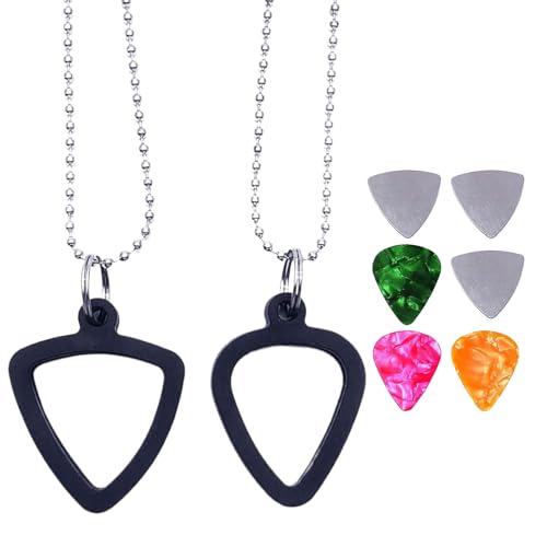 Penderant Gitarre Pendery Shoolt – Soundwave Halskette Pick Guitar | Wählen Sie Gitarre Türanhänger, Sammlung tragbarer Gitarre, Cool Musical Pick Cool leicht für Gitarrenliebhaber von Generisch