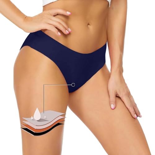 Perioden Bikinihose Mädchen Teenager Bikini Hose für Damen Bademode zum Schwimmen Auslaufsicher Schwarze Bikini Slips Low Waist MenstruationsunterwäSche Basic Badebekleidung Frauen Strand Pool von Generisch