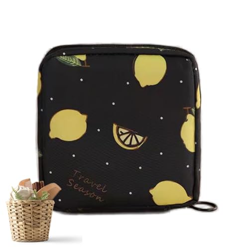 Periodenbeutel – Aufbewahrungstasche für Pads, Pad-Tasche, Serviettenaufbewahrung, wasserdicht, tragbar mit Reißverschluss, für Damen und Mädchen von Generisch