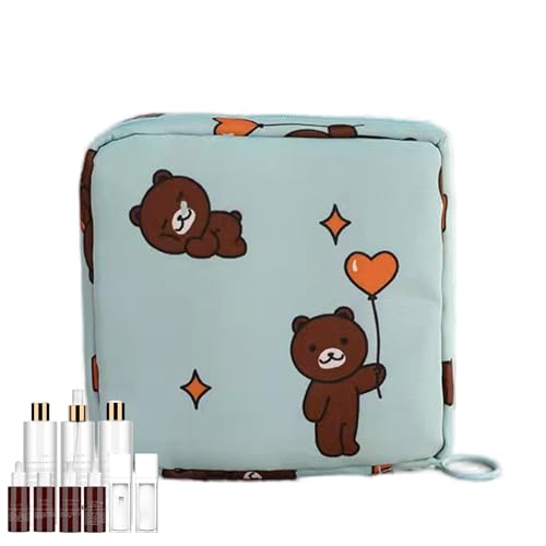 Periodenbeutel – Damenbinden Tasche | Menstruationseinlagen Beutel | wasserdichte Damenbinden Taschen für Slipeinlagen | Tampons | Menstruationspads Beutel | Damenbinden Organizer mit Reißverschluss von Generisch