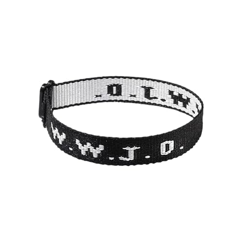 Perlen-Clip-Ohrringe Handgelenkschlaufe Armband Gurtband Unisex Armband Verstellbares Armband, Einheitsgröße, Nylon, Kein Edelstein von Generisch