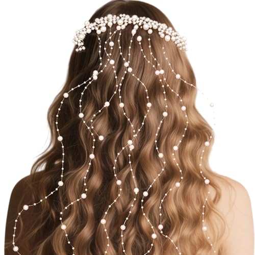 Perlen Haarspange | Dekorative Haarspange | Stylisches Kopfschmuck Set Für Hochzeit Feier Reise Fotografie schmuck von Generisch