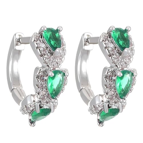 Perlenohrringe The Latest European Simple Fashion Is Suitable For Women's Jewelry Earrings Ohrringe Trottel (Green, One Size) von Generisch