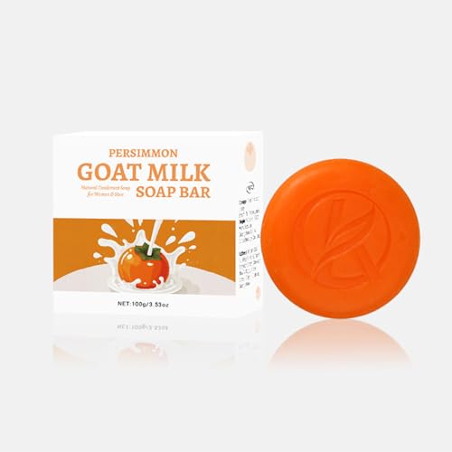Persimmon Soap Bar for Body Odor Control – Purifying Deodorizing Body Wash with Goat Milk for Eliminating Body Odor, Natural Deodorant Soap for Men & Women (1) von Generisch