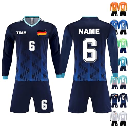 Personalisierte Fußball Langarm Kit Männer Personalisierte Namensnummer Langarm Sport Shirt Fußball Uniform Benutzerdefinierte Fußball Jersey für Kinder Team Nummer Logo Trikots Personalisierte Fußball Langarm Kit Männer Personalisierte Namensnummer Langarm Sport Shirt Fußball Uniform Benutzerdefinierte Fußball Jersey für Kinder Team Nummer Logo Trikots von Generisch