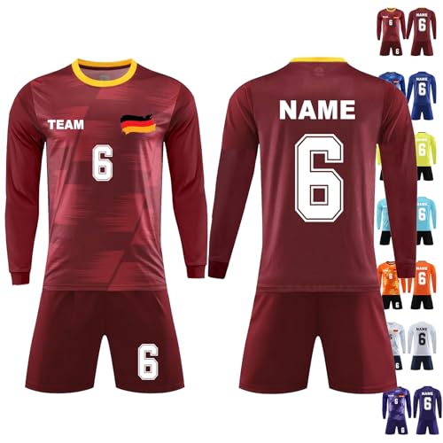 Personalisierte Fußball Langarm Kit Männer Personalisierte Namensnummer Langarm Sport Shirt Fußball Uniform Benutzerdefinierte Fußball Jersey für Kinder Team Nummer Logo Trikots Personalisierte Fußball Langarm Kit Männer Personalisierte Namensnummer Langarm Sport Shirt Fußball Uniform Benutzerdefinierte Fußball Jersey für Kinder Team Nummer Logo Trikots von Generisch